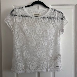 White Lace Tee